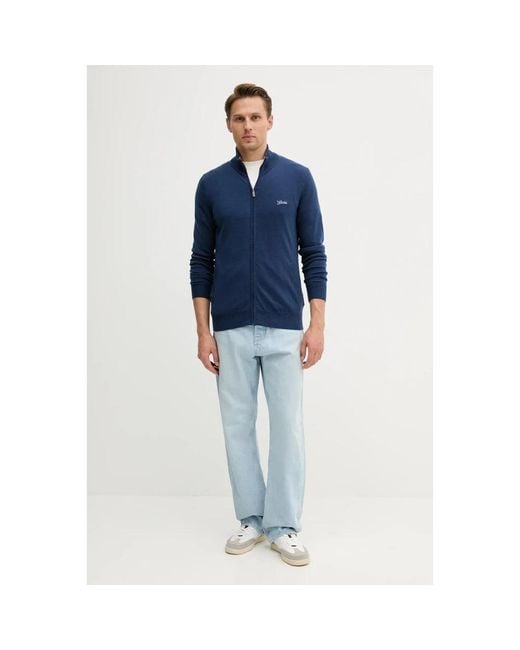 Cardigans Guess de hombre de color Blue