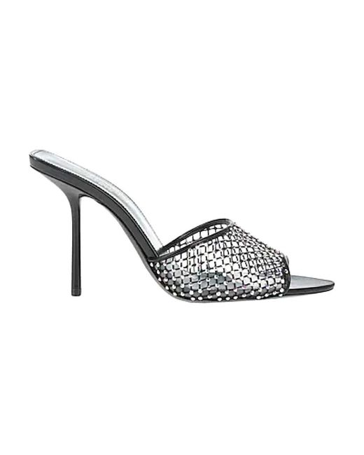 Saint Laurent Metallic Heeled Mules