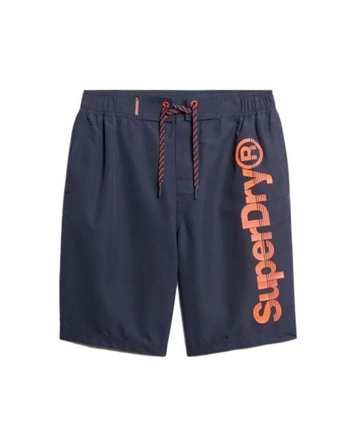 Beachwear Superdry pour homme en coloris Blue