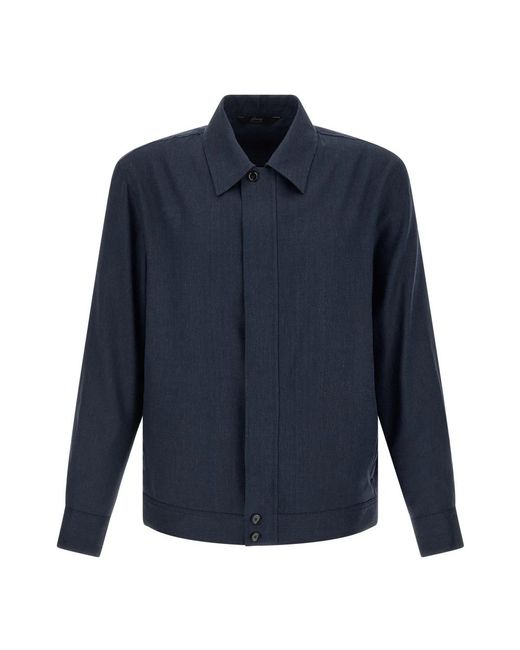 Brioni Blue Light Jackets for men