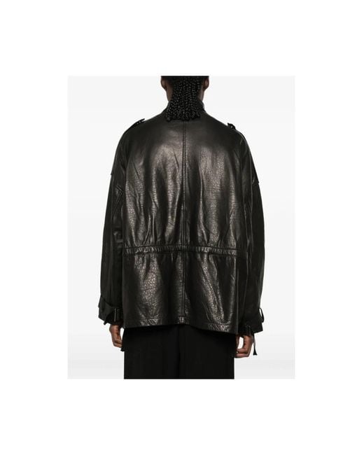 Giorgio Brato Black Leather Jackets