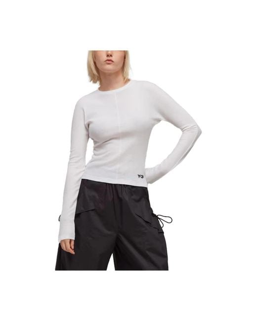 Adidas White Long Sleeve T-Shirts