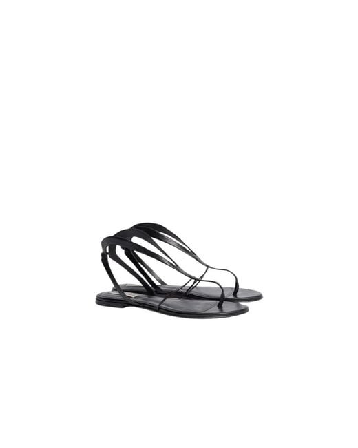 Alberta Ferretti White Flat Sandals