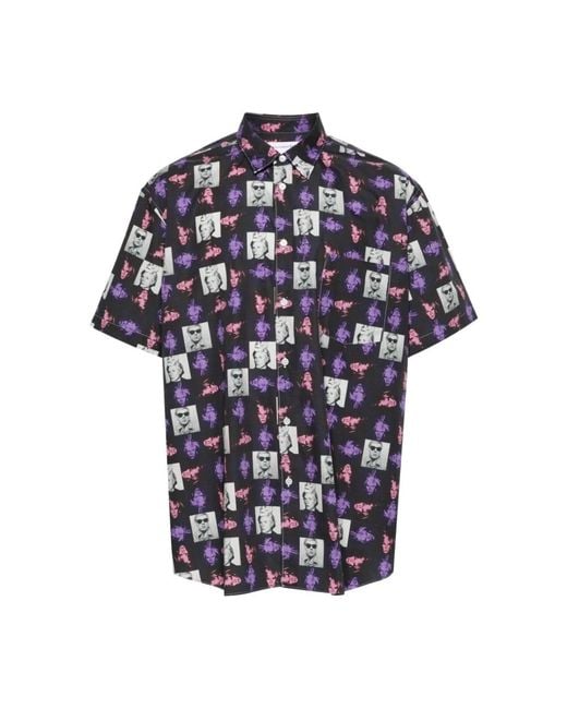 Comme des Garçons Blue Short Sleeve Shirts for men