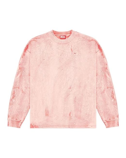 DIESEL Pink Sweatshirts for men