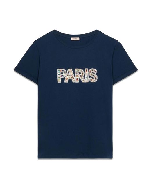 T-Shirts Oltre de color Blue