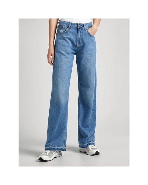 Jeans > wide jeans Pepe Jeans en coloris Blue