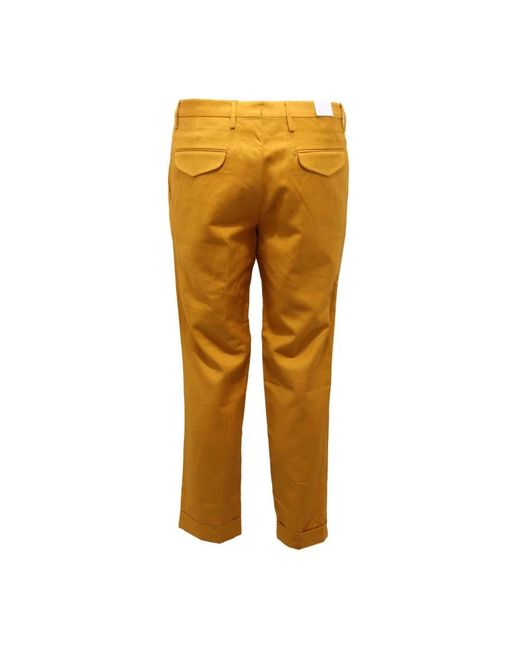BRIGLIA Brown Suit Trousers for men