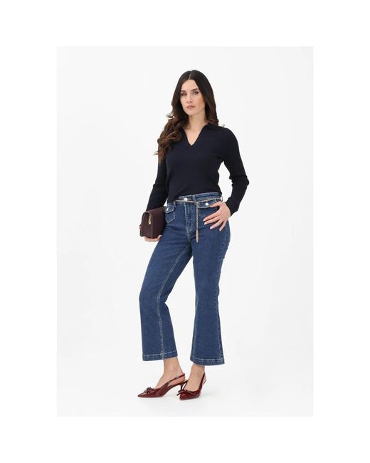 ONLY Flared Jeans in het Blue