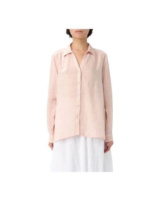 120% Lino Pink Shirts