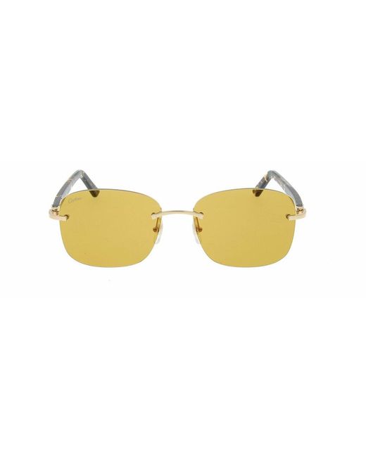 Sunglasses Cartier en coloris Yellow
