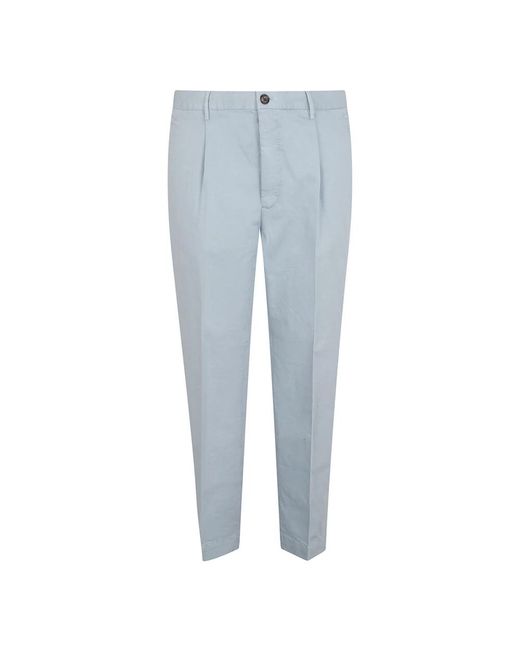 Incotex Blue Suit Trousers for men