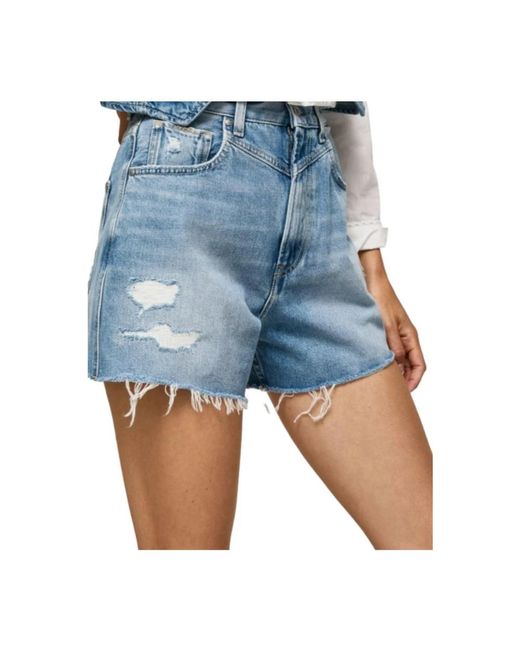 Pepe Jeans Blue Denim Shorts