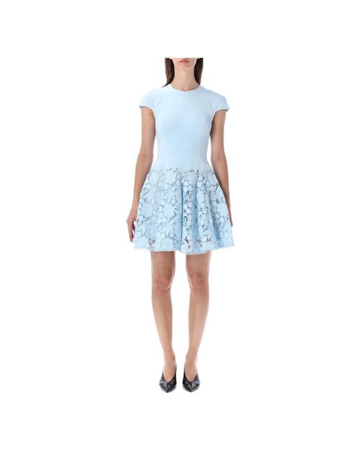 Self-Portrait Blue Short Dresses
