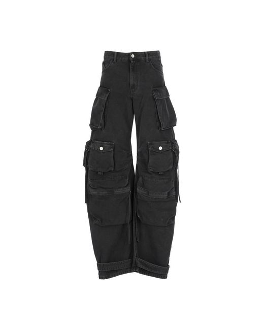 The Attico Black Loose-Fit Jeans