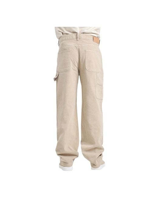 Straight Jeans di Tommy Hilfiger in Natural da Uomo