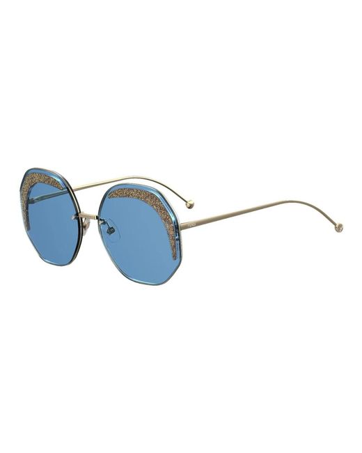 Fendi Blue Gold/blau sonnenbrille glass ff 0358/s,rose gold/pink sonnenbrille ff 0358/s