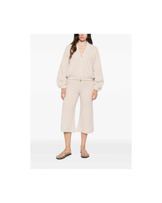 Cropped Trousers ELY ELY de color Natural
