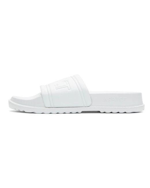 Aspact Weiße Rock Slide Trendy Design in White für Herren