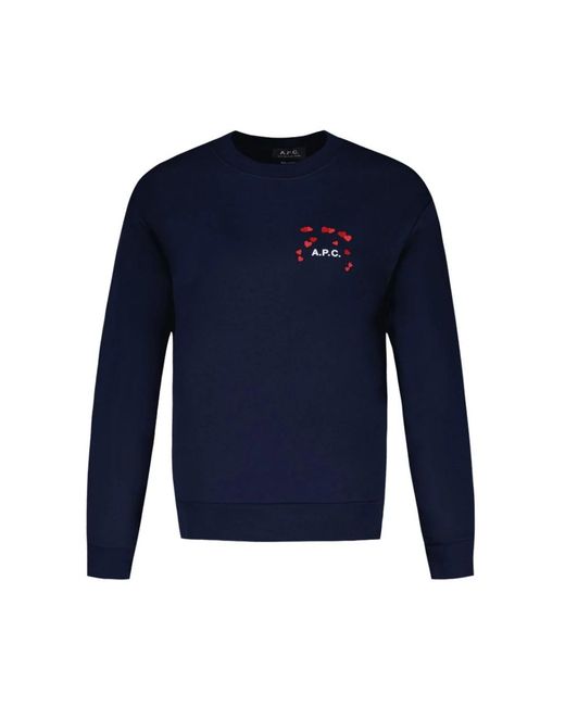 A.P.C. Blue Sweatshirts for men