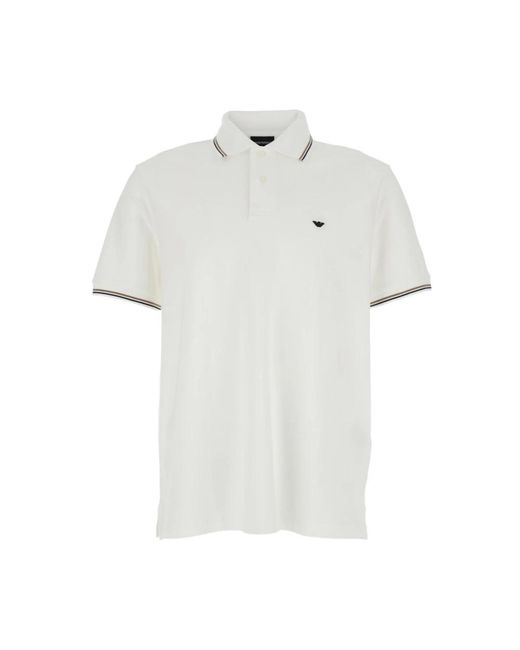 Emporio Armani White Polo Shirts for men