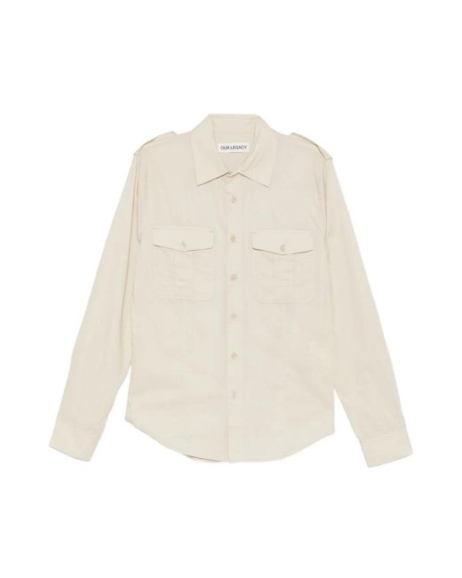 Our Legacy White Casual Shirts for men