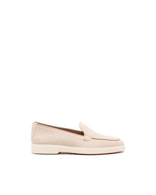 Santoni Natural Loafers