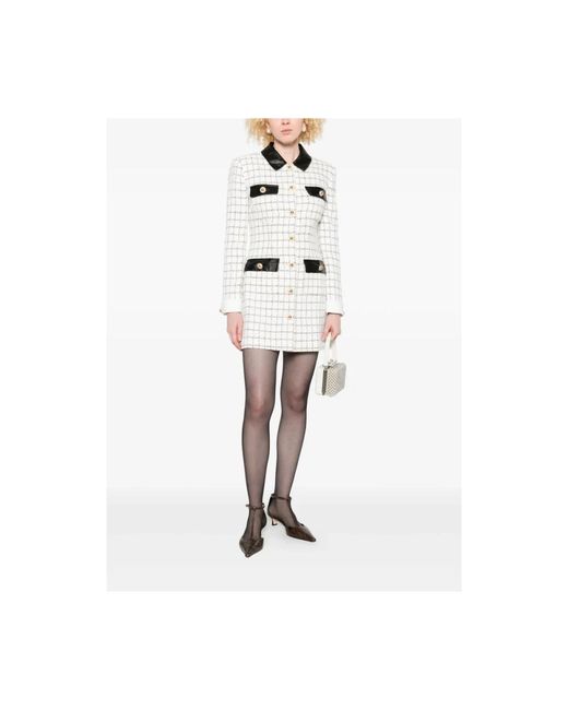 Self-Portrait White Short Dresses