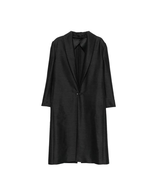 Alberta Ferretti Black Single-Breasted Coats