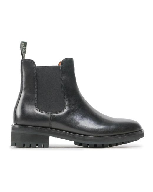 Ralph Lauren Black Chelsea Boots for men