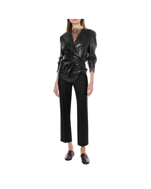 Alberta Ferretti Black Long Sleeve T-Shirts