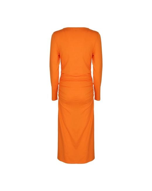 Midi Dresses di Ganni in Orange