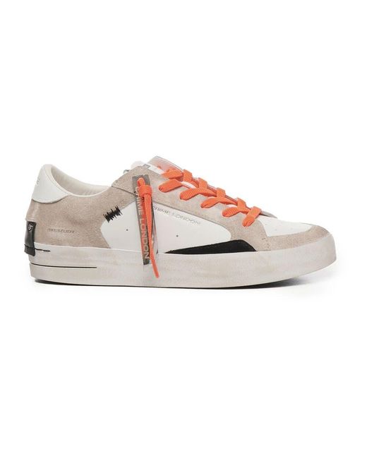 Crime London Wüsten-wildleder-sneakers mit fluoreszierenden akzenten in Pink für Herren