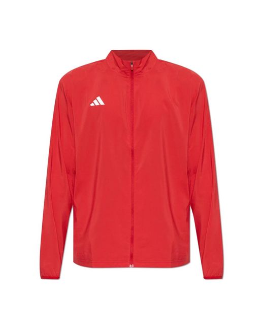 Adidas Fitness ,Rood ,Polyester Adizero Essentials Jacket in het Red voor heren