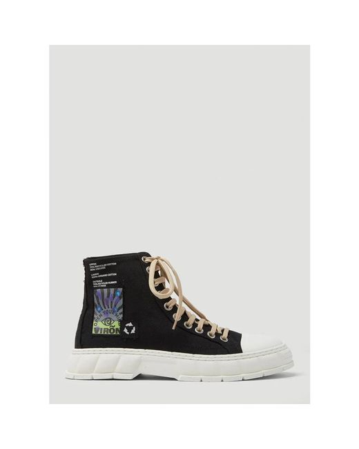 Viron Black Lace-Up Boots for men