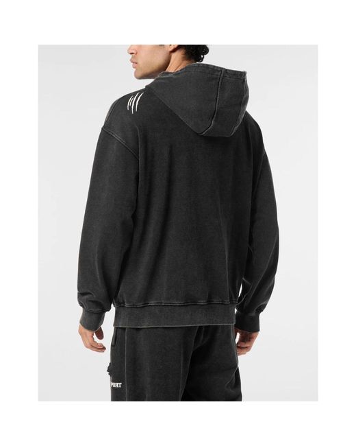 Long Sleeve Training Tops Philipp Plein de hombre de color Black