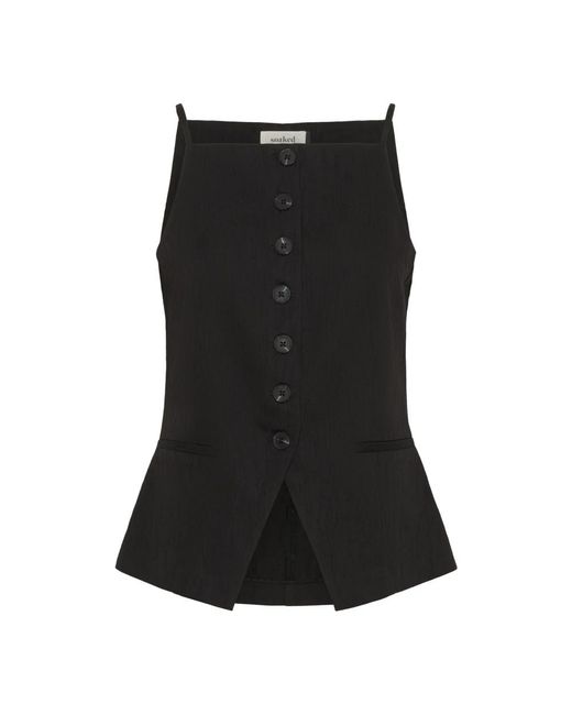 Vests Soaked In Luxury de color Black