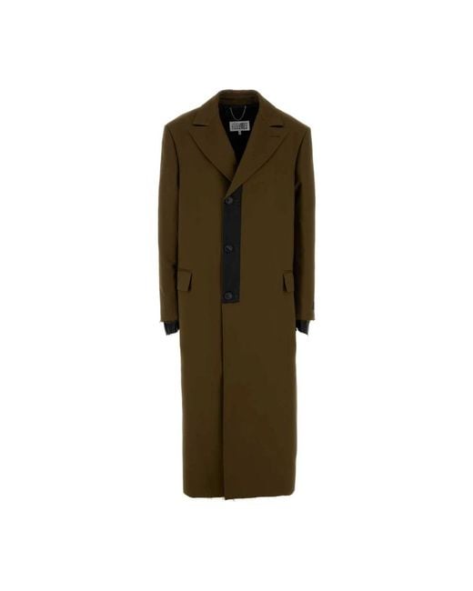 MM6 by Maison Margiela Green Single-Breasted Coats