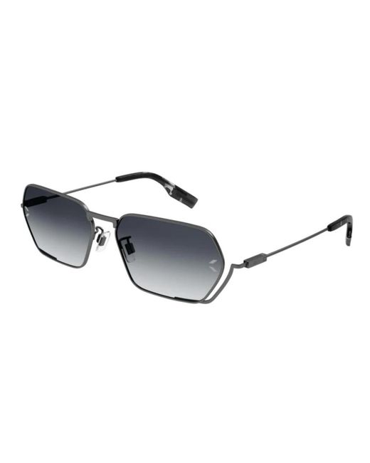 McQ Alexander McQueen Metallic Mcq mq0351s rechteckige sonnenbrille mit metallrahmen