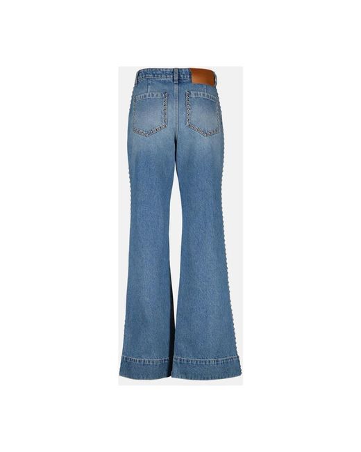 Victoria Beckham Blue Ausgestellte jeans
