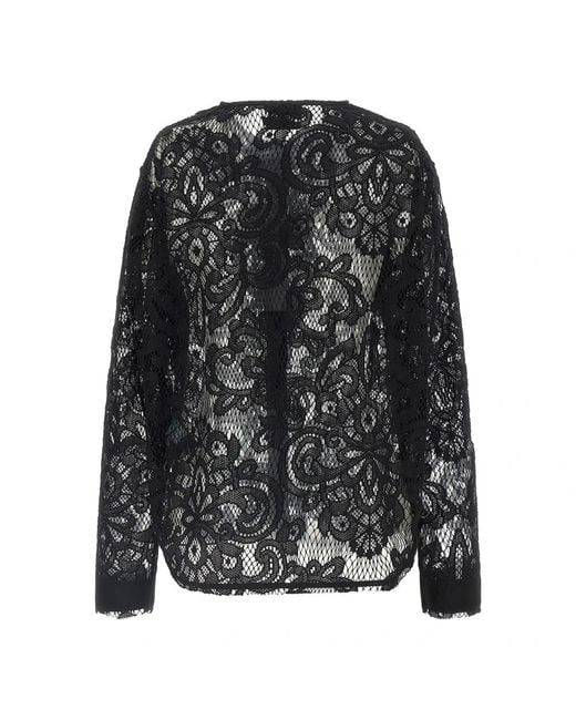 Blouses Nude de color Black