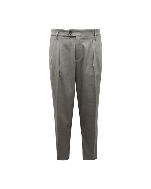 Imperial Gestreepte Broek in het Gray voor heren