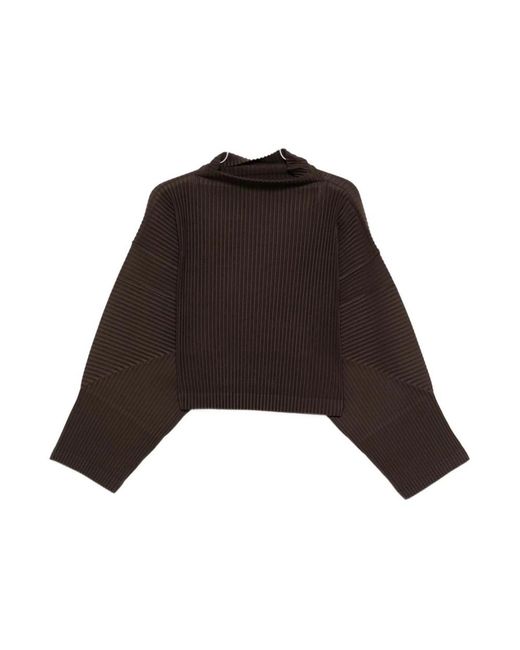 Issey Miyake Black Round-Neck Knitwear for men