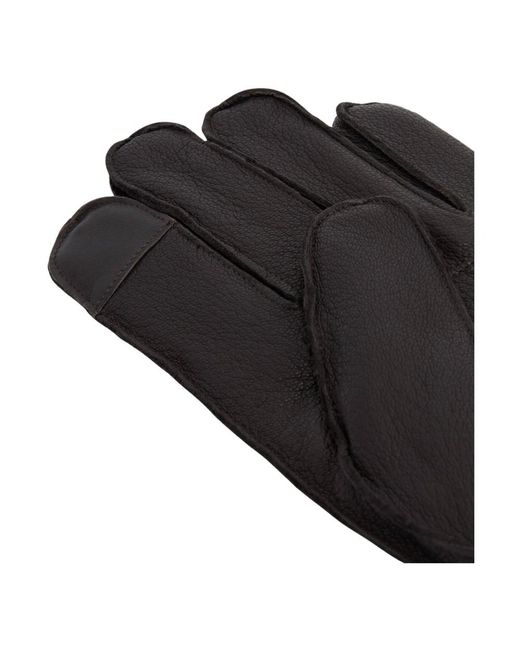 Barbour Accessoires ,Bruin ,Leer Highfield Lederen Handschoenen in het Black voor heren