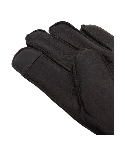Barbour Black Gloves for men