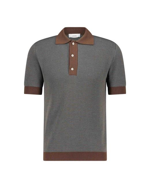 Lardini Gray Polo Shirts for men