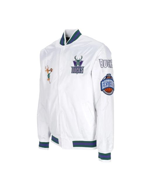 Bomber Jackets Mitchell & Ness de hombre de color White