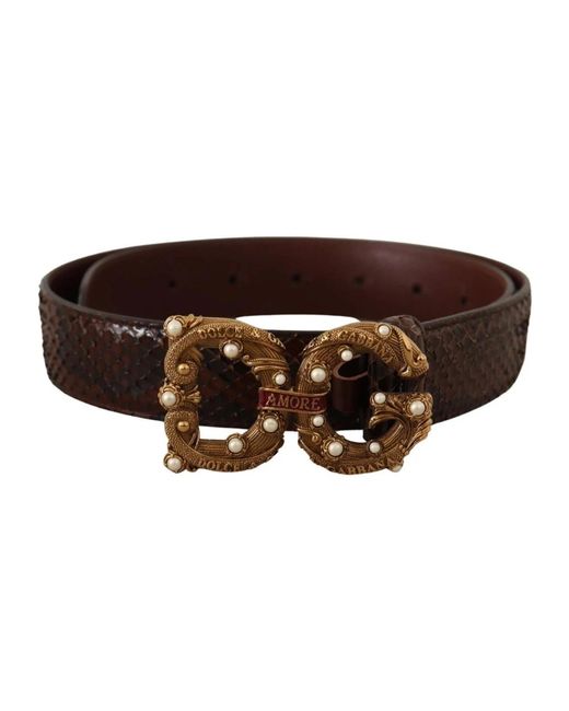 Accessories > belts Dolce & Gabbana en coloris Brown