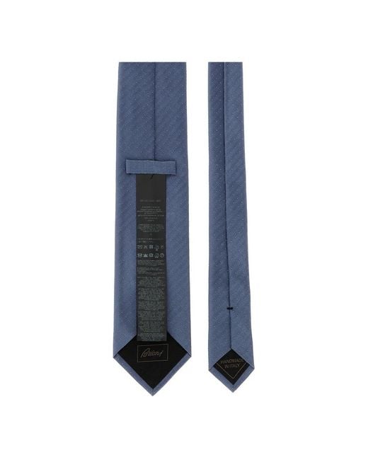 Ties Brioni pour homme en coloris Blue