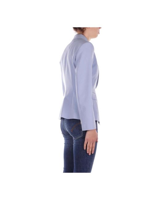 Liu Jo Blue Front Logo Button Jacket Collection